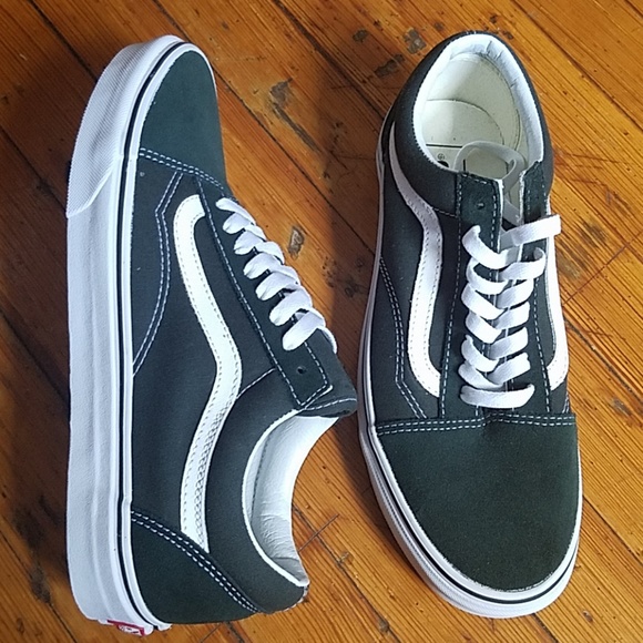 vans old skool scarab green